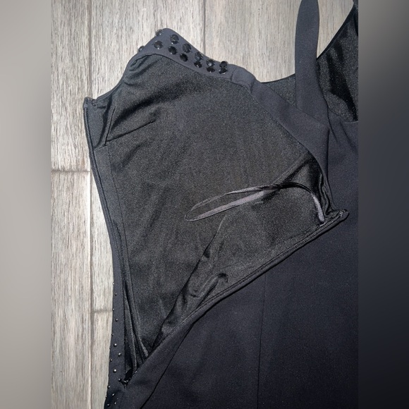 BEBE Black Stud Bling dress, luxury, Low Back, Size XS Extra Small, gorgeous! - Picture 10 of 16
